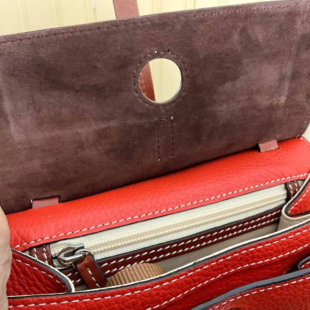 Dooney and bourke orange crossbody bag - Picture 3 of 5